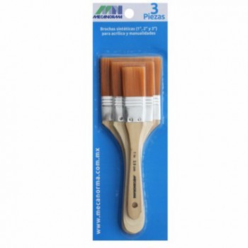 SET DE 3 BROCHAS SINTETICAS