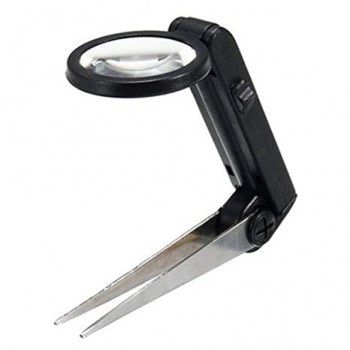 PINZA LUPA CON LUZ MG1713-4