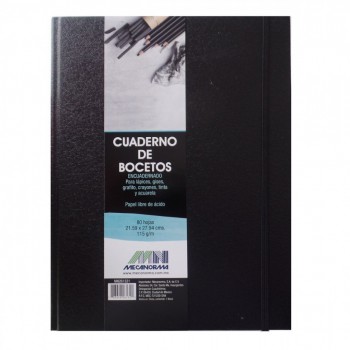 LIBRETA PARA BOCETOS ENCUADERNADA MECANORMA